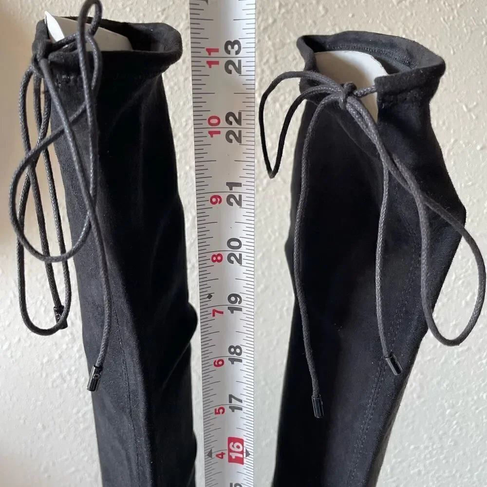 NIB Soul Society Mushroom Black Ravena Knee Boots Size 8M
